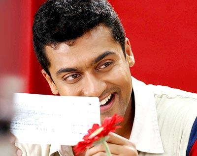 A still from Surya's film Vaaranam Aaiyiram