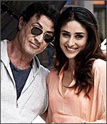 Sylvester Stallone and Kareena Kapoor