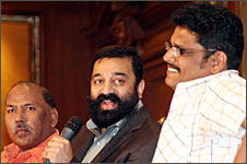 Kamal Haasan with K V Ramachanderan(right)