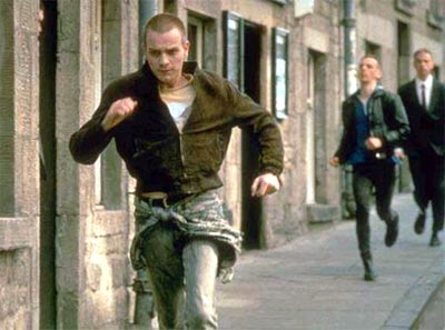 A scene from Trainspotting