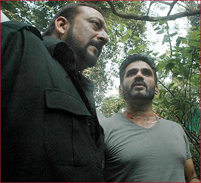 Suniel Shetty and Sanjay Dutt