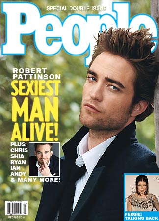Robert Pattinson on the cover of People magazine
