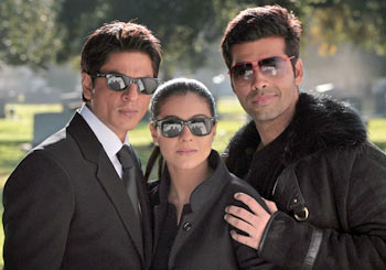 Shah Rukh Khan, Kajol and Karan Johar