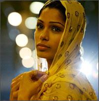 Freida Pinto in a scene from Slumdog Millionaire