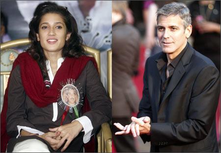 Are George Clooney Images and Benazir Bhutto's Images niece Fatima 