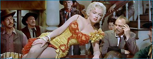 Marilyn Monroe in a scene from The River of No Return