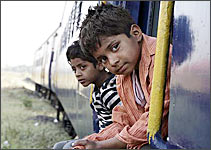 A scene from Slumdog Millionaire