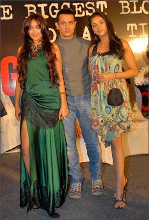 Jiah Khan, Aamir Khan and Asin