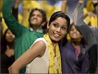 Frieda Pinto in a scene from Slumdog Millionaire