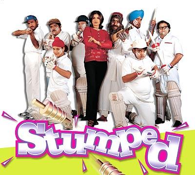 Raveena Tandon, Sachin Tendulkar, Yuvraj Singh, Rahul Dravid - Stumped