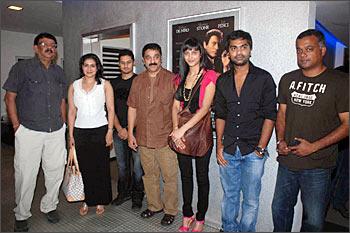 Priyadarshan, wife Lisy, director Soham, Kamal Haasan, Shruti, actor Silambarasan and director Gautham Menon