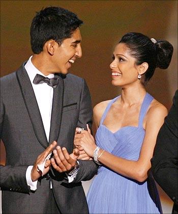 freida pinto and dev patel