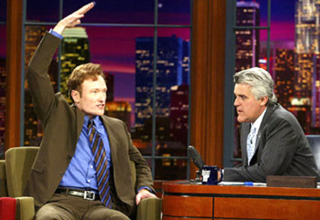 Conan O'Brien and Jay Leno