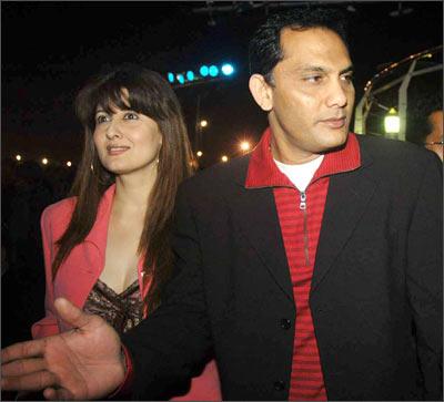 Sangeeta Bijlani and Mohammed Azharuddin