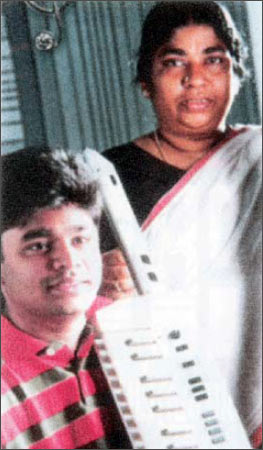 A R Rahman with his mother