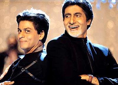 SRK and Amitabh Bachchan in Kabhi Kushi Kabhi Gham