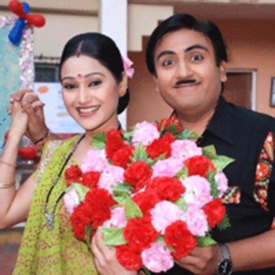 Disha Wakani and Dilip Joshi