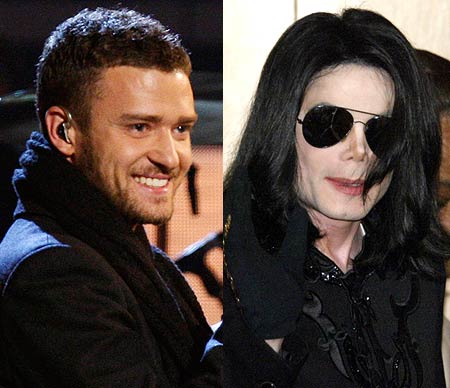Justin Timberlake and Michael Jackson