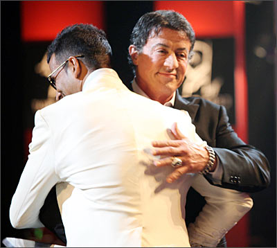 Akshay Kumar and  Sylvester Stallone