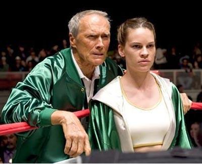 Clint Eastwood and Hillary Swank