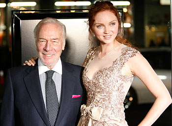 Christopher Plummer and Lily Cole