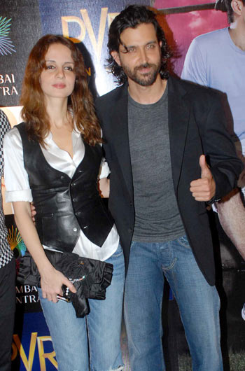 Suzanne and Hrithik Roshan