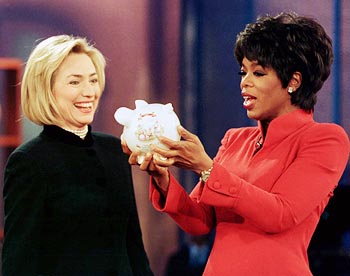 Hillary Clinton and Oprah Winfrey