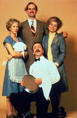 A scene fro Fawlty Towers