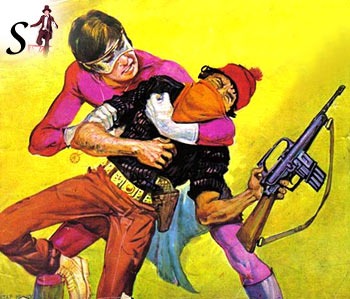 A photograph from Supremo comic