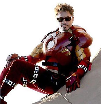 Robert Downey Jr in a scene from Iron Man
