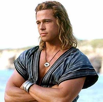 brad pitt troy. Brad Pitt in a scene from Troy