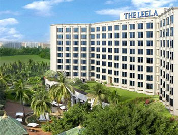 A view of the Leela Kempinski Hotel