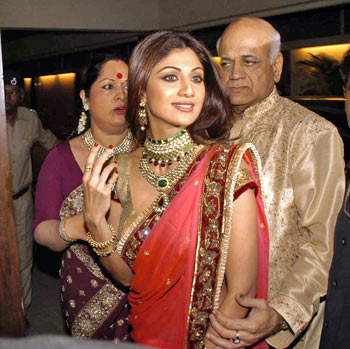 Shilpa and her parents