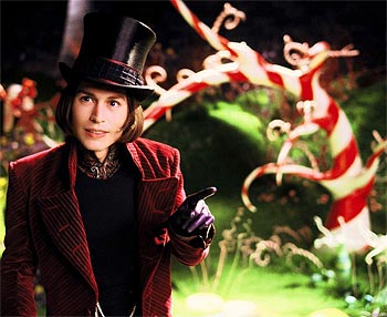 A scene from Charlie And The Chocolate Factory