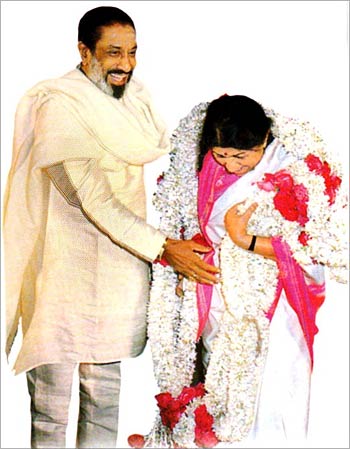 Sivaji Ganesan and Lata Mangeshkar