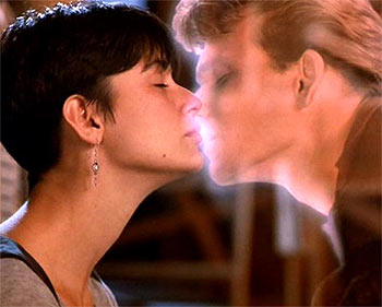 Demi Moore and Patrick Swayze in a scene from Ghost