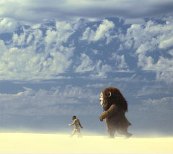 A scene from Where The Wild Things Are