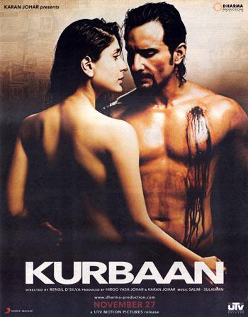 A poster of Kurbaan