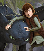 A scene from How to Train Your Dragon