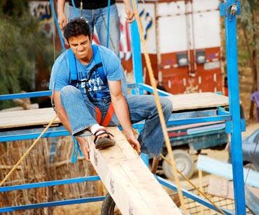 Anwar Syed performs a task