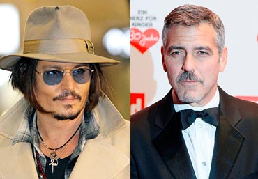 Johnny Depp and George Clooney