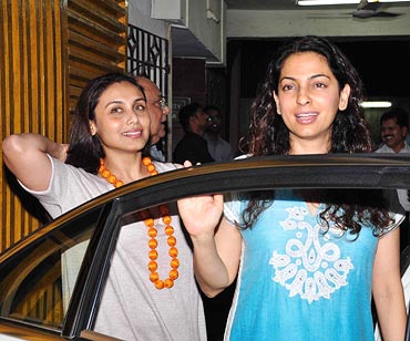 Rani Mukerji and Juhi Chawla