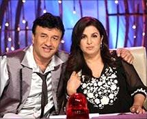 Anu Malik and Farah Khan