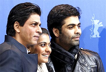 Shah Rukh Khan, Kajol and Karan Johar