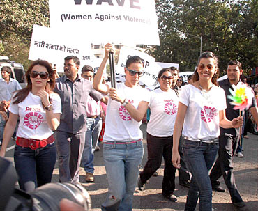 Minissha Lamba, Neha Dhupia and Mugdha Godse