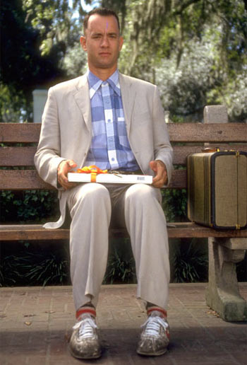 A scene from Forrest Gump