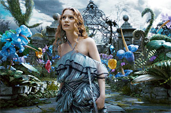 A scene from Alice in Wonderland