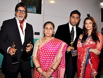 Amitabh, Jaya, Abhishek and Aishwarya Bachchan