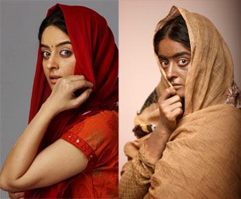 Mahi Vij, before and after make-up