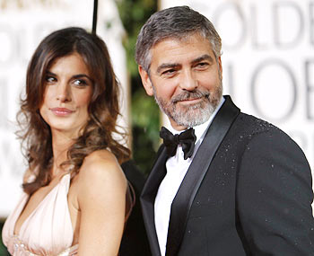 George Clooney and girlfriend Elisabetta Canalis